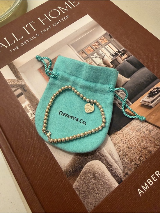 Tiffany & Co. Jewelry - Tiffany & Co. Turquoise Pouch with Gold Beaded Mini Bag Charm